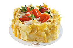 Mil Folhas com Morango Mil Folhas com Morango